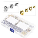 116Pcs Thread Inserts, Self Tapping Slotted Assortment Kit, M3/ M4/ M5/ M6/