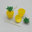 1Pcs/Lot Plastic Fruit Drinking Cup &Straw Hawaii Luau Birthday Summer Beac L5Z5