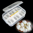 12 Holes Reptile Egg Incubation Tray With Thermometer Incubating Gecko Liza