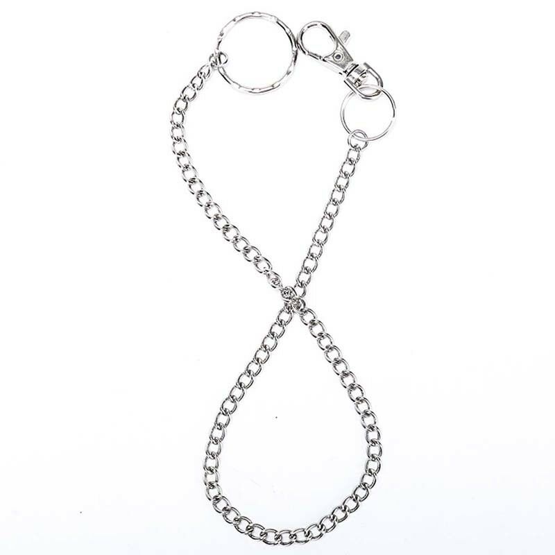 38cm Wallet Belt Ring Clip Chain Punk Trousers Hipster Jean Keychain Keyring Kw