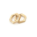 10PCS 1/4" BSP Female Thread Brass Hex Lock Nuts Pipe FittingH3c