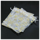 25 Pieces Snowflake Christmas Organza Gift Bags Wedding Favor Bags Jeweller M2B6