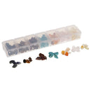 1 Box Topaz, Rose Quartz,Turquoise,Agate For Nail Art Embellishments Phone Case