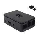 Black Raspberry Pi Case Enclosure Box V4 With Heat Sink For Raspberry Pi 3/