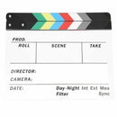 Generic Acrylic Colorful Clapperboard TV Film Movie Slate Cut Role Play Pro