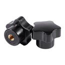 M6 Female Thread 32mm Star Shaped Head Clamping Nuts Knob 10 Pcs V5L4