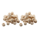Set Of 52 Natural Alphabet Letters Cube Square Wooden Spacer
