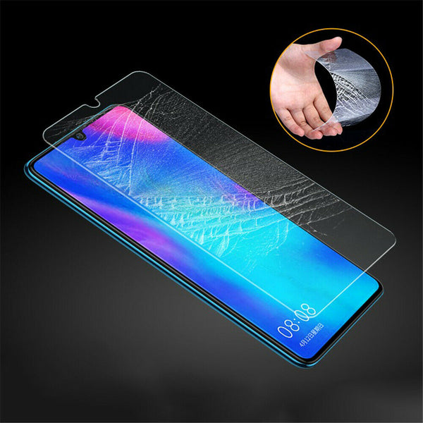 9H Hardness Protective Tempered Glass Screen Protector Film Bumper f. Huawei P30