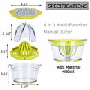 Citrus Juicer Lemon Orange Juicer Manual Hand Squeezer With Built-In Measur Y7L2
