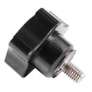 M6x10mm Male Thread Plastic Star Head Locking Screw Handle Black 2pcs Z2Q4