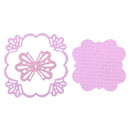 2pcs Flower Frame DIY Cutting Dies Stencils Scrapbook Embossing Album Cards