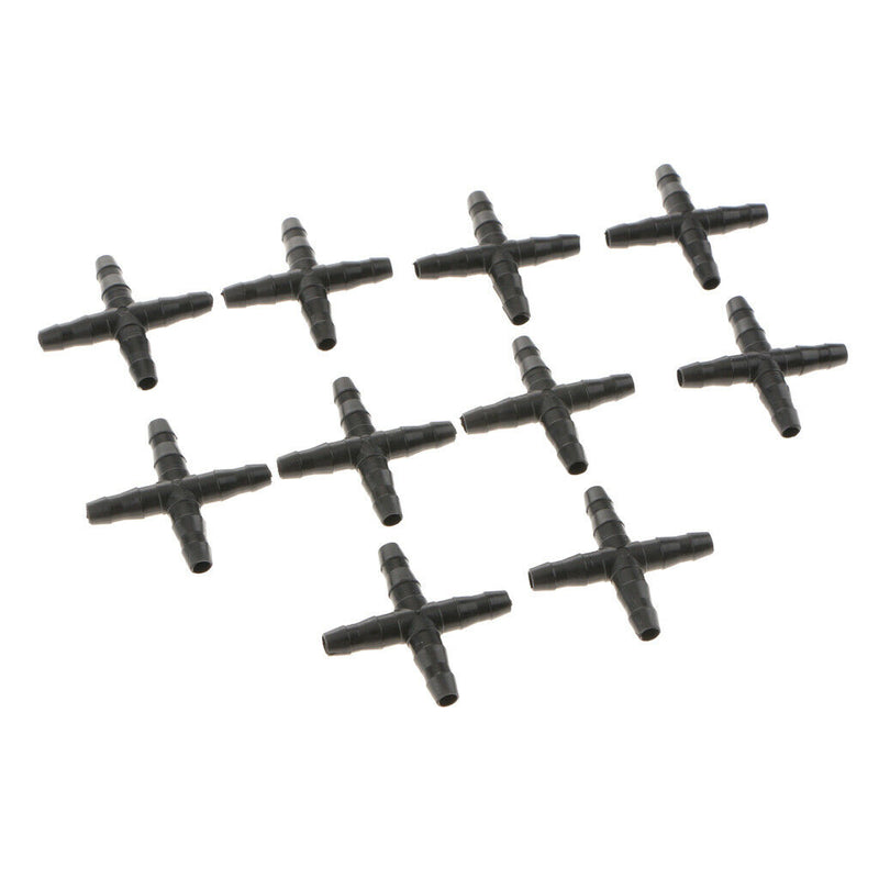 10pcs 4mm / 7mm (Inside / Outside Diameter) Crossing Type tube Watering