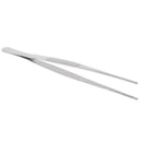 Hospital Home Stainless Steel Straight Tweezers Forceps Handy Tool 9.6" Lon