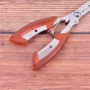 Orange Fishing Pliers Stainless Steel Hook Cutter Line Remove Fishing ToolJ Kw