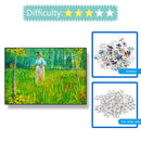 1000pcs Mini Field Woman Paper Puzzle Stress-Relief Toys Handmade Gifts
