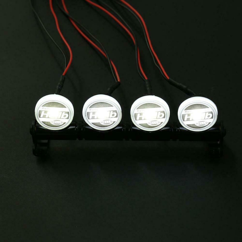 4LED White Lights Round Lampshade for 1/10 Axial Climbing Car Crawler Part