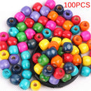 100 Pcs Wooden Hair Braid Dreadlock Beads Cuffs Clips Braid Spiral Jewelry~De BX