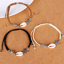 Women'S Natural Shell Bead Bracelet Starfish Turtle Charm Bracelet Handmade