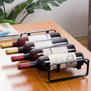 Wine Holder Storage Rack Metal Wine Accessories 4 Bottles Standing Shelf Ho