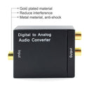 Optical Coaxial Toslink Digital to Analog Audio Converter Adapter RCA L/R 3