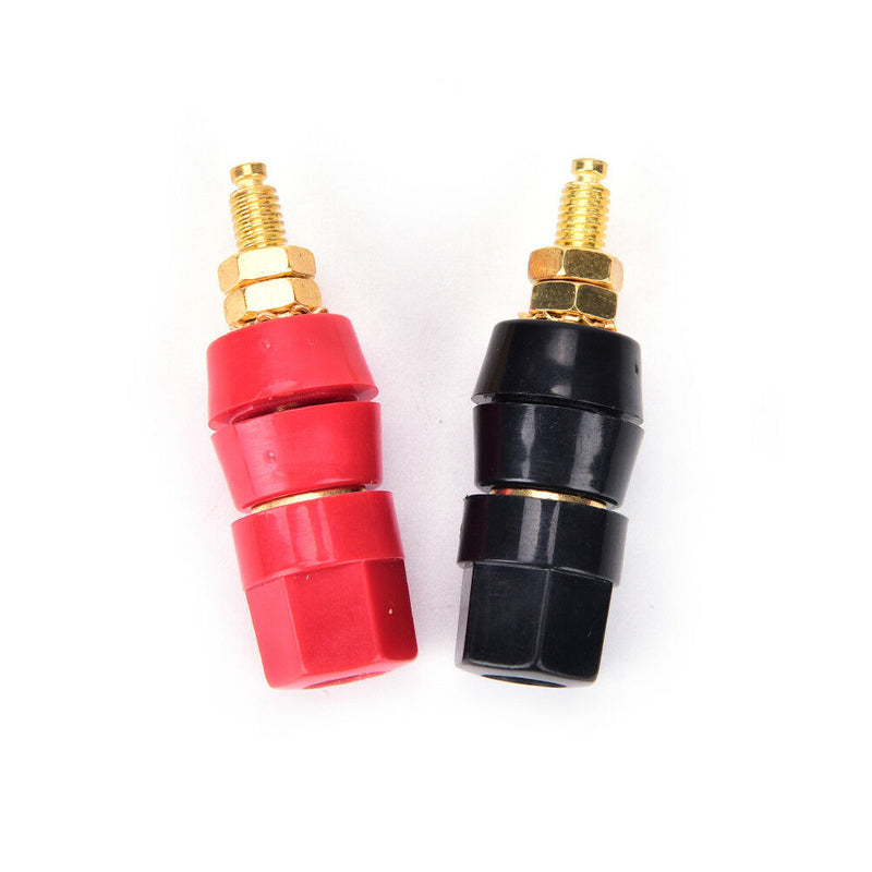 2pcs/set connector amplifier terminal binding post banana speaker plug jack   Gw