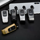 Portable Wireless Bluetooth 4.0 Headset Clip BT Earphones with Mic Black