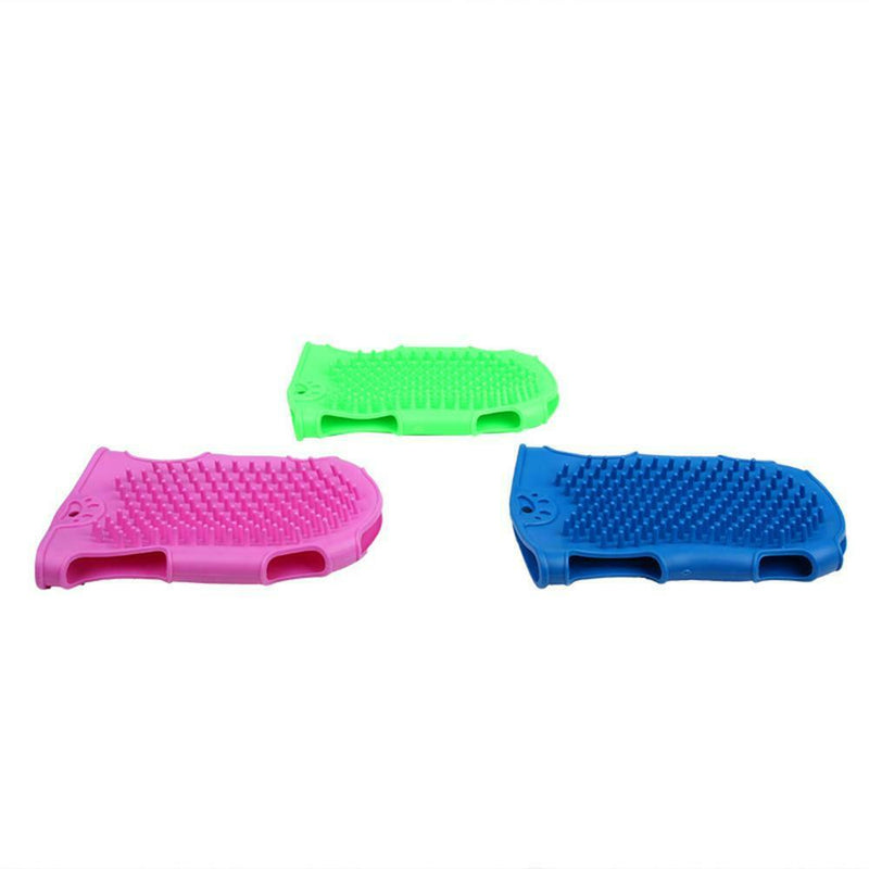 Cat Hair CQWO Brush Gloves Grooming Bath Silicone Beauty Massage Pet Cleaning