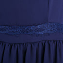 Womens Backless Lace Party Dress Fashion Strapless V Neck Bodycon Sundress
