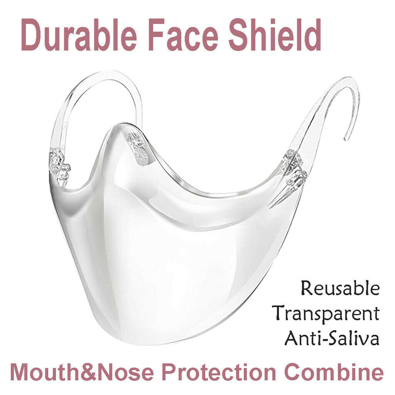 Reusable Clear Face Msaks, Durable Combine Plastic Face Schild, Easy to Clean