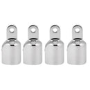 4 Pieces 1 inch 25mm Bimini Top Tube Cover Eye End Cap, Heavy Duty Boat Marine