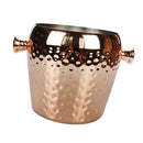 Stainless Steel Wine Ice Bucket Hammered Single Wall Wine Chiller Barware 1L