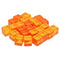 25 Pieces D6 Six Sided Transparent Blank Dices Board Game Transparent Orange