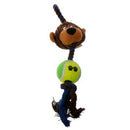 Cotton Ropes Tennis Ball Plush Dog Toys Pet Playing Monkey Interactive Chew