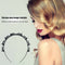 Women Braided Hair Band Hair Hoop Korean Headband Hair Clip w/Bangs (Black) A