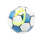 Inflatable Football Ball With Rope Colorful Bouncy Rubber Kids Gift Ball C6C2