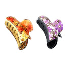 2x Women Flower Large Shower Makeup Bath Hair Claw Clip Grip Clamp Clasp Pin