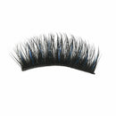 5 Pairs Blue+Black Handmade Long Thick Cross False Eyelashes Makeup Eye Lashes