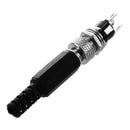Lockable Male 5.5mmx2.1mm DC Power Socket Female Panel Connector J3F5