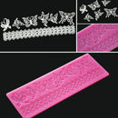 Lace Butterfly Silicone Fondant Lace Mould Cake Decor Mat Sugarcraft Mold B S5L5