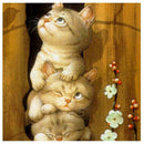 3 Kittens DIY Diamond Painting Cross Stitch Needlework Crafts Decoration
