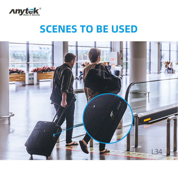 Anytek L34 Smart Fingerprint Padlock Keyless USB Rechargeable Door Suitcase Lock