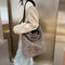 Fashion Woolen Shoulder Bag Women Large Capacity Messenger Handbags (Red) A