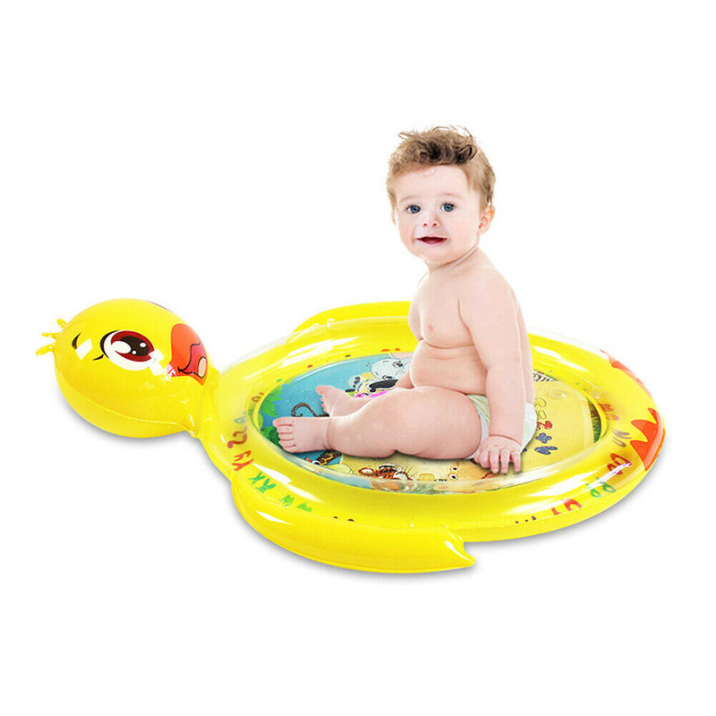 Cartoon Duck Shape Baby Infant Inflatable Water Mat Kids Play Game Pad Cushion