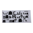1 Pc Black Mouse Staircase Stickers 25 x 55cm Funny Mouses Plane Cartoon Wa