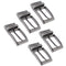 5x Mens Metal Reversible Belt Buckle Replacement Retro Pin Buckle Rectangle