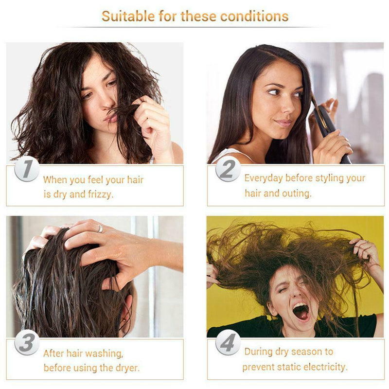 60mL Natural Hair Essential Oil Deep Nourish Hairlines Hair Treatment Serum