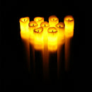 12PCS LED Flameless Taper Flickering Battery Operated Candles Light Party D