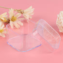 1Pc Plastic Transparent Storage Container Box For Light Clay Foam Mud Tool FT