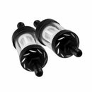 Black Fuel Filter 93.5 * 27.2 mm Glass Oil Cleaner Inline Fuel Filter Motorcycle