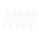 10x Simulation Plastic Tree Branches Twig Plants Home Decor white